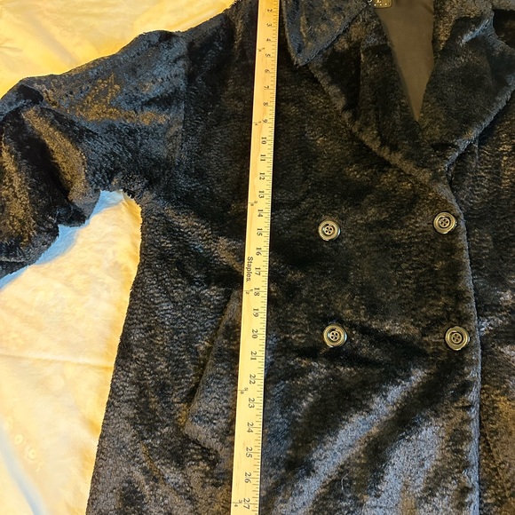 Vintage - XOE ‘s Women's Elegant Black Teddy Jacket/ Small - Oversized - Picture 13 of 15